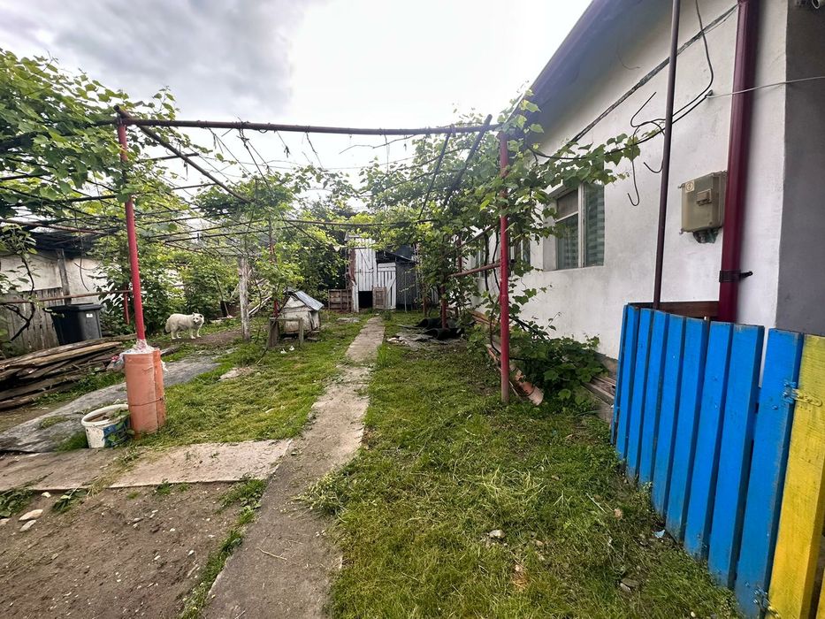 vand casa din planseu beton la tara 463 teren + plus teren camp 2.293