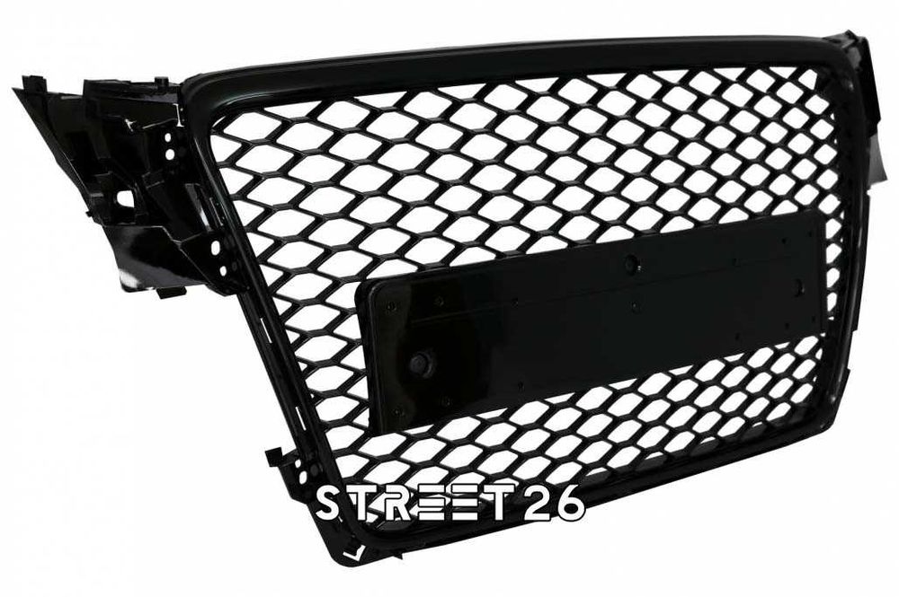 Grila AUDI A4 B8 (2008-2011) RS4 Design Negru Lucios fara PDC