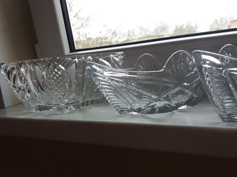 Срочно. хрусталь, лодочки, салатницы,  Советского периода!