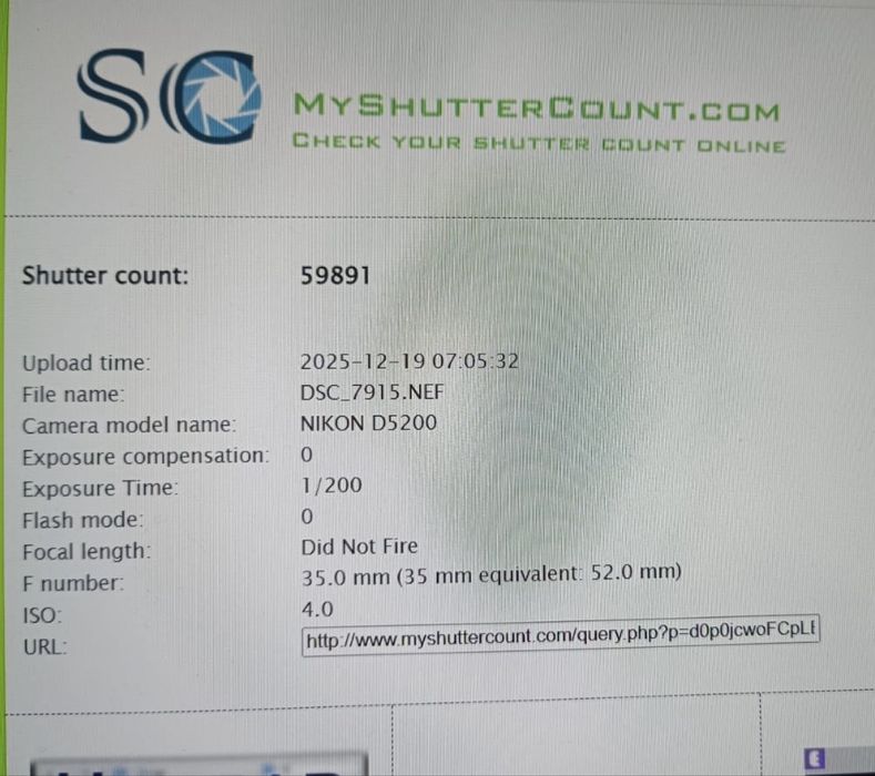 Aparat foto DSLR Nikon D5200 + obiectiv Nikkor 18-55mm, 59891 cadre