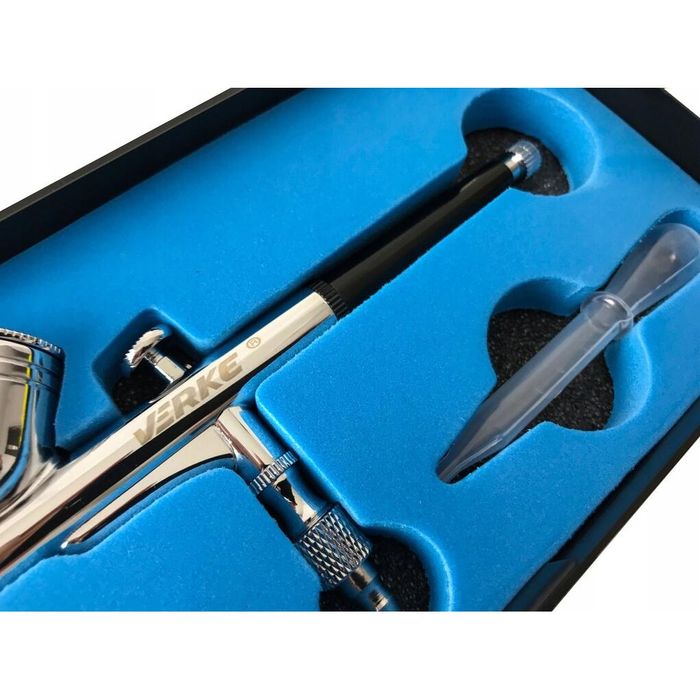 Pistol de vopsit, aerograf cu reglaj dublu, duza 0.33mm, rezervor 7