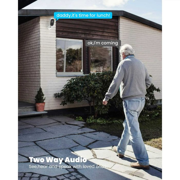 Безжична камера с акум. батерия ZS-GQ1 , ieGeek 2K 3MP