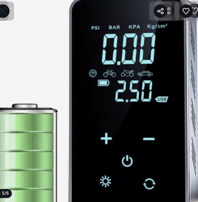 Mini compresor auto/moto wireless portabil .