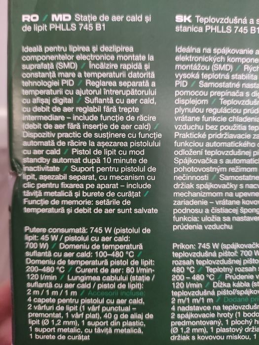 Statie de lipit cu suflanta aer cald Parkside 745 W