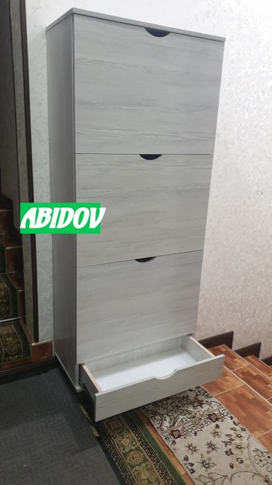 Обувной шкафчик в стиле hi-tech от производителя .