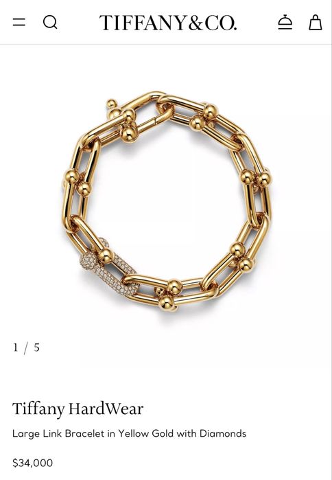 Tiffany & Co гривна 18 карата