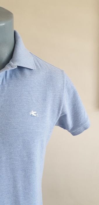 ETRO Milano Pique Cotton Italy / S и M ОРИГИНАЛ! Мъжки Тениски - 2 Бр