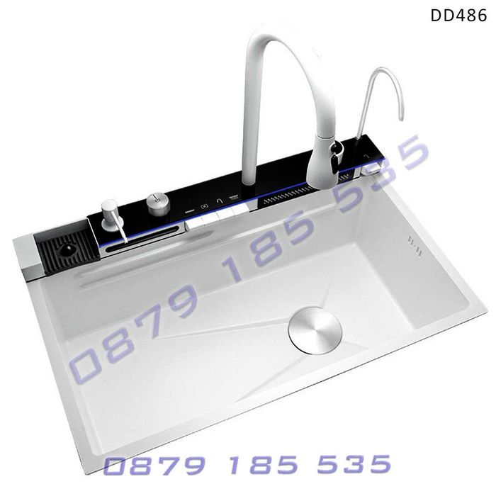 Луксо мултифункционална кухненска мивка водопад дисплей чешма модерна