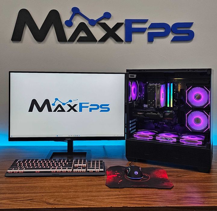 НОВО! RX 9060XT 8GB, Ryzen 5 7500f, 32GB RAM, 650W Геймърски компютър