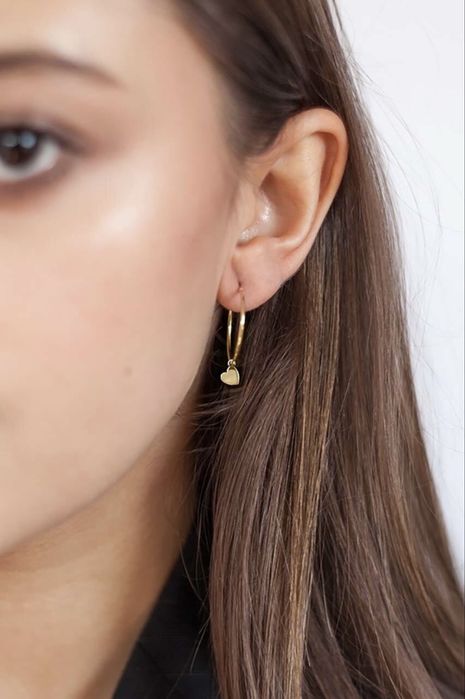 обеци със златни халки