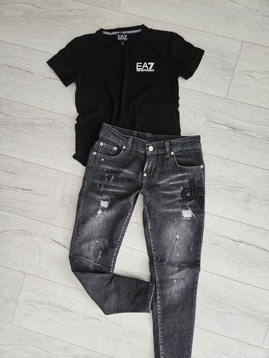 Дънки Dsquared2 Тениска Emporio