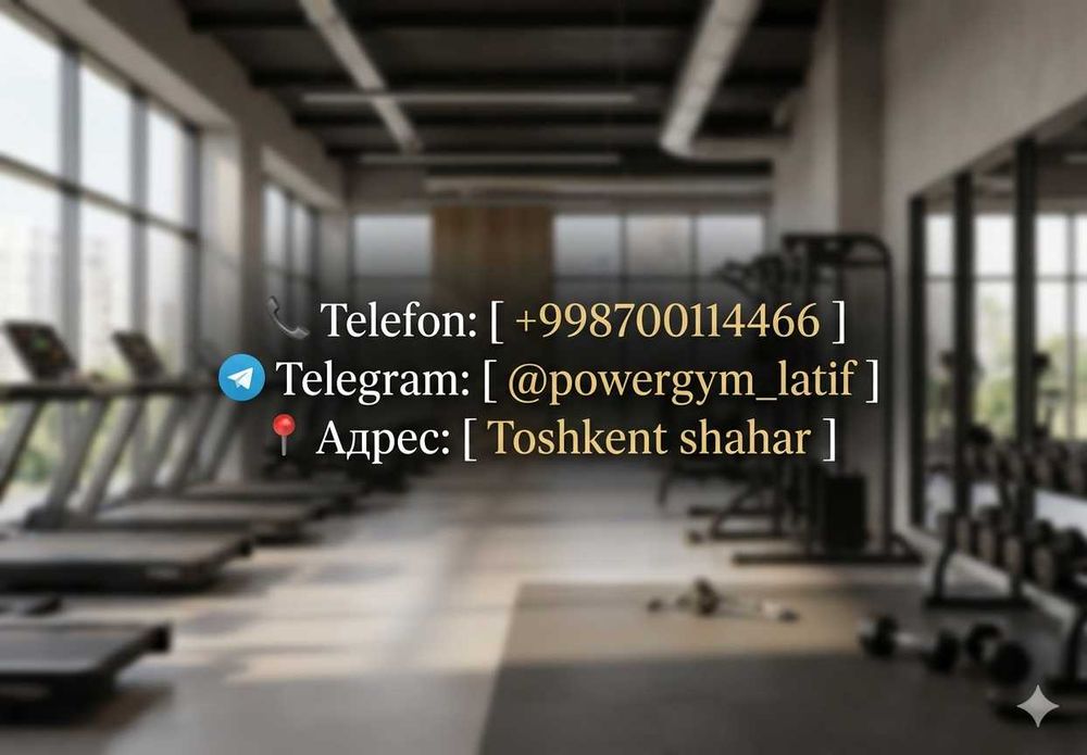 Trenajor zal ochib beramiz / Открытие фитнес зала POWERGYM