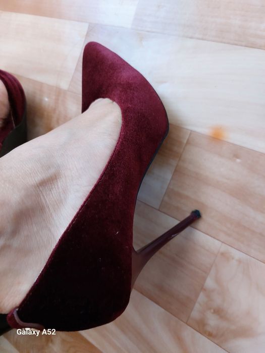 Туфли бархатный.
