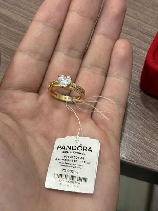 Кольцо с сердцем PANDORA