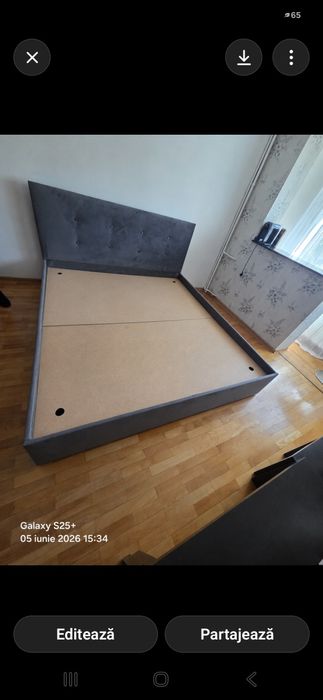 Pat tapițat 180 /200 nou