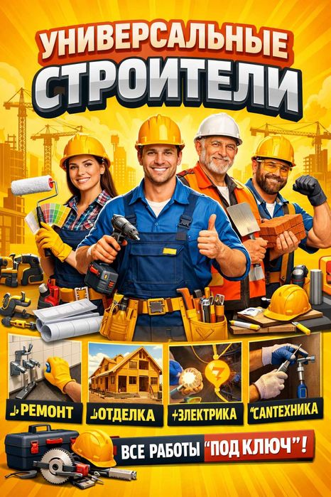 Опытная команда строителей к вашим услугам!