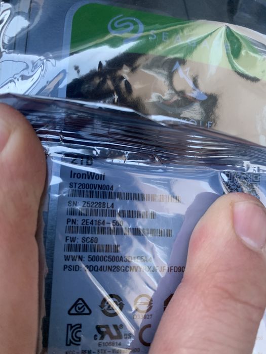 Хард диск HDD seagate Iron wolf 2TB