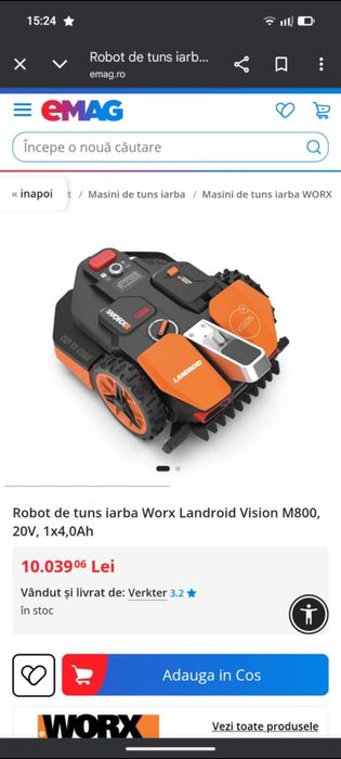 Mașina electrică tuns gazon Smart