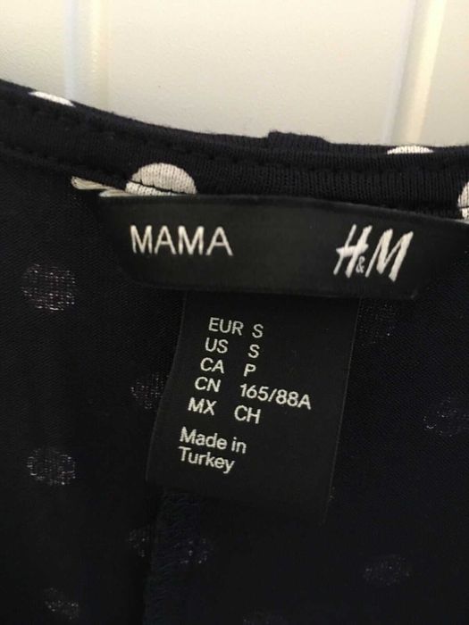 Страхотна лятна рокля за бременни на бели точки H & M