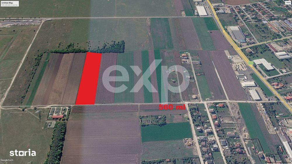 Teren intravilan 17.204 mp Stupini – zona mixta ZM, POT 40%, CUT 1,5