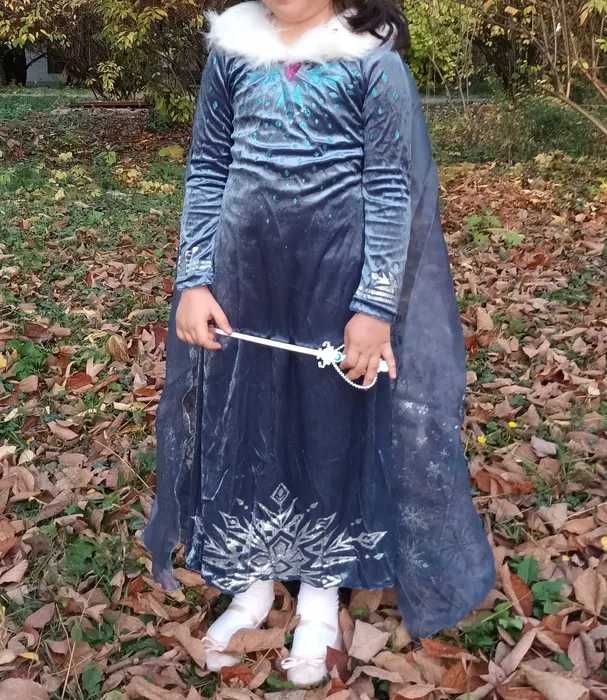 Rochie ROCHITA Elsa Frozen fulg de nea NOUA 3,4,5,6,7,8,9 10,11,12ani