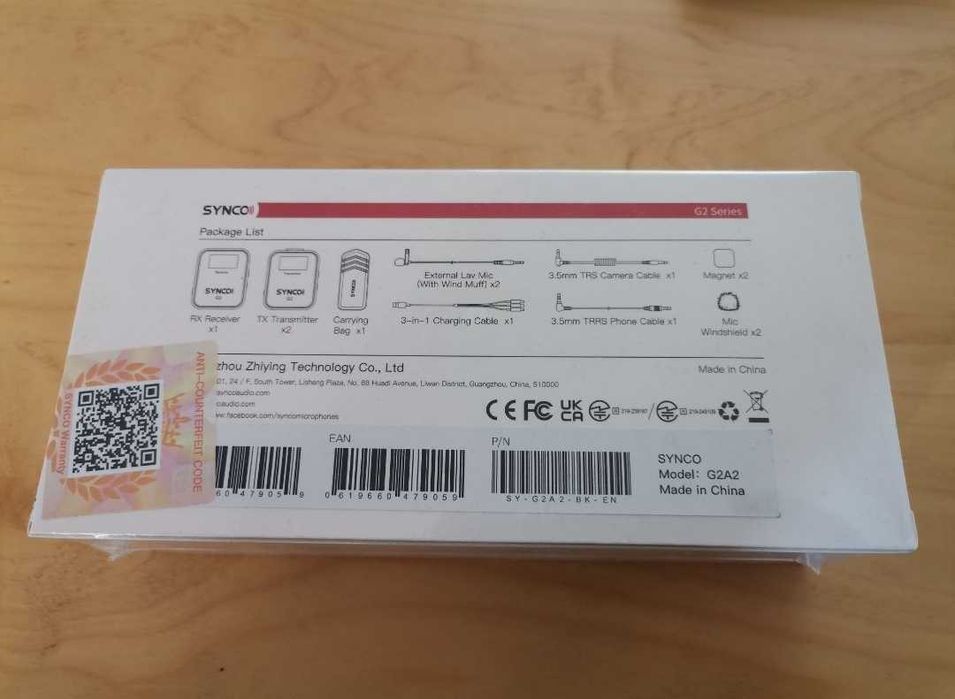 Synco G2 A2 set doua lavaliere wireless 2.4ghz nou sigilat