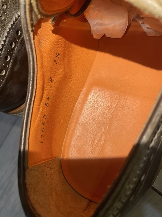 Мужские броги Santoni