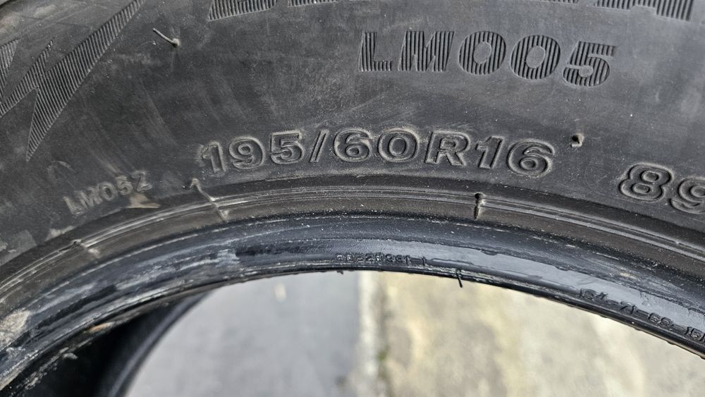 2бр гуми 195 60 16 дот 20 бриджстоун