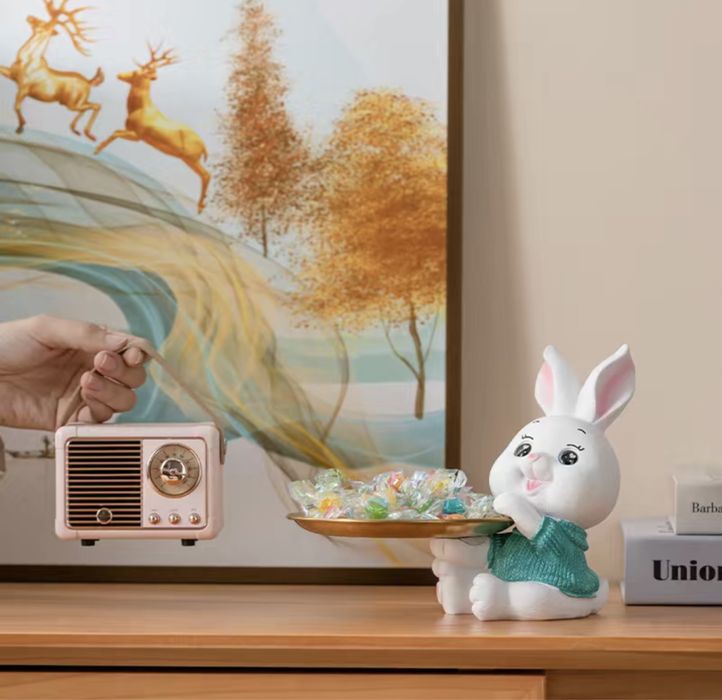 Зайчик декор с подставкой