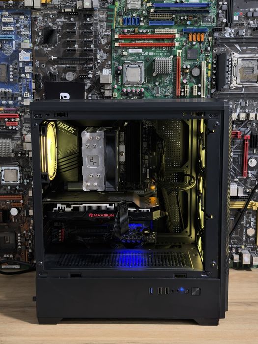 Компьютер Intel 14/28 ядер/ОЗУ32г DDR4/RX 580 8g/ssd nvme120/hdd 1T