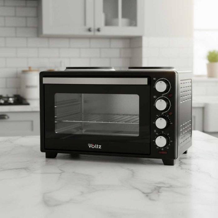 Готварска печка Voltz с фурна и 2 котлона 3200W