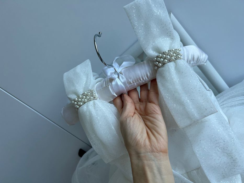 Рокля за бебе, първи рожден ден, официална, бяла, туту рокля