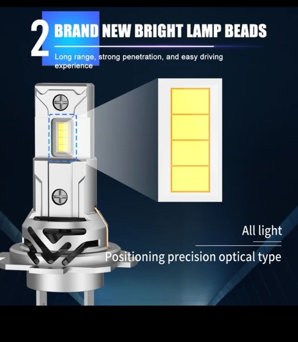 много мощни led CSP лед крушки H1 H4 H7 H11 T10 (автомобил  лампи кола