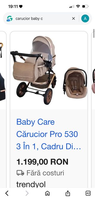 Carucior bebe 3in1