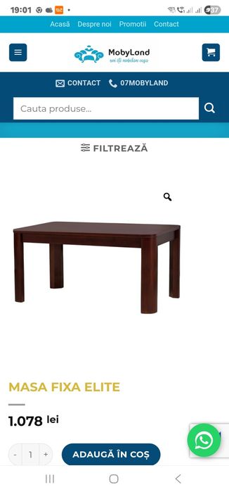 Masuta cafea elite maro