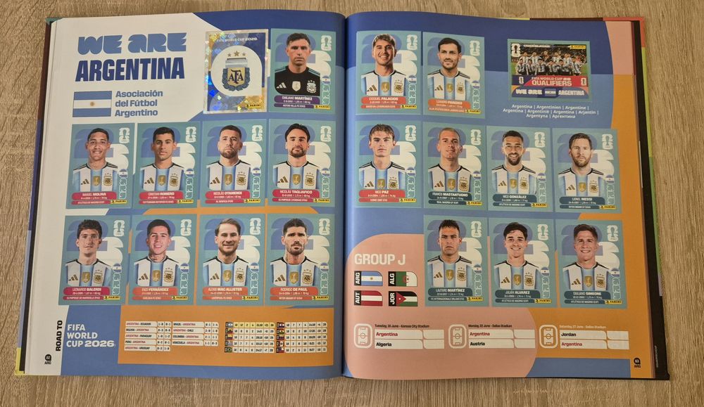 НАМАЛЕНИЕ! 100% попълнен колекционерски албум - твърди корици - Панини - Panini World Cup 2026 - 980 стикера + всички Кока Кола стикери!