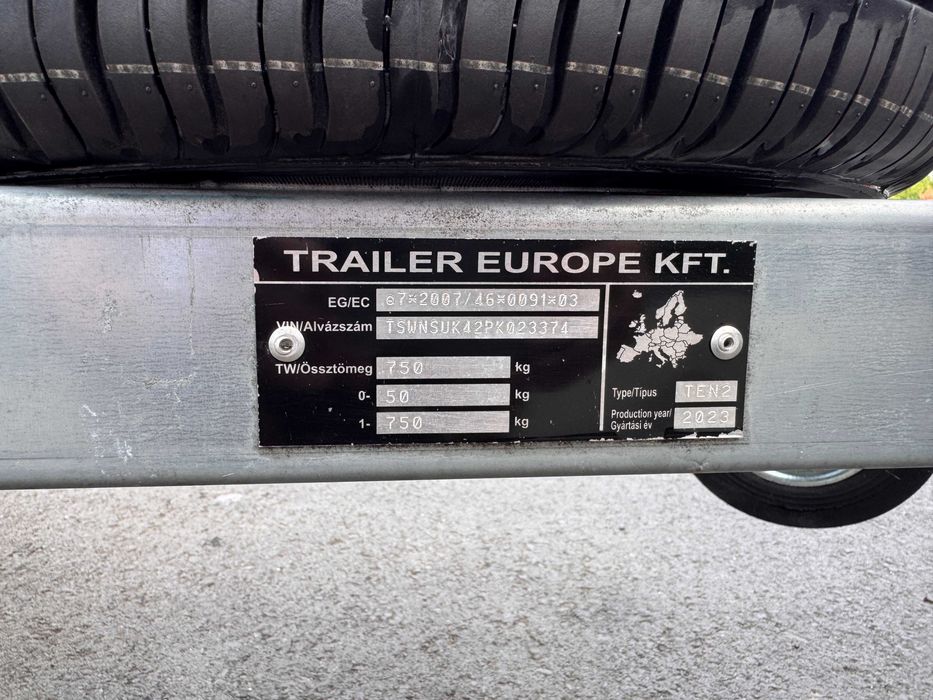 Remorca ATV UTV auto basculabila utilaje 750 kg inmatriculata 256×160