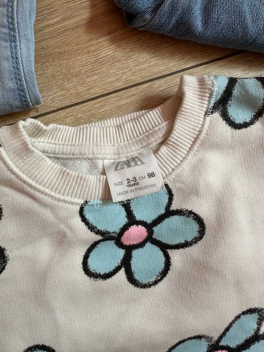 Комплект суичър и дънки Zara,  2-3г/98