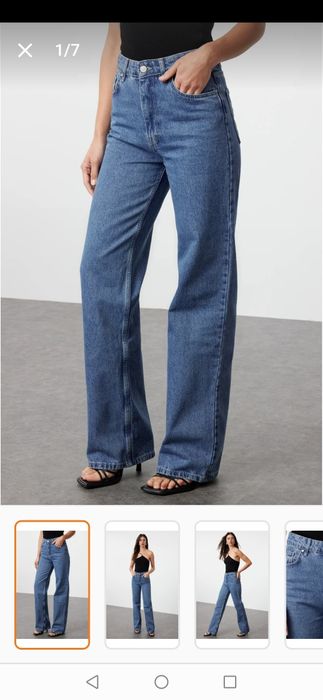 Blugi High Waist Wide Leg dama