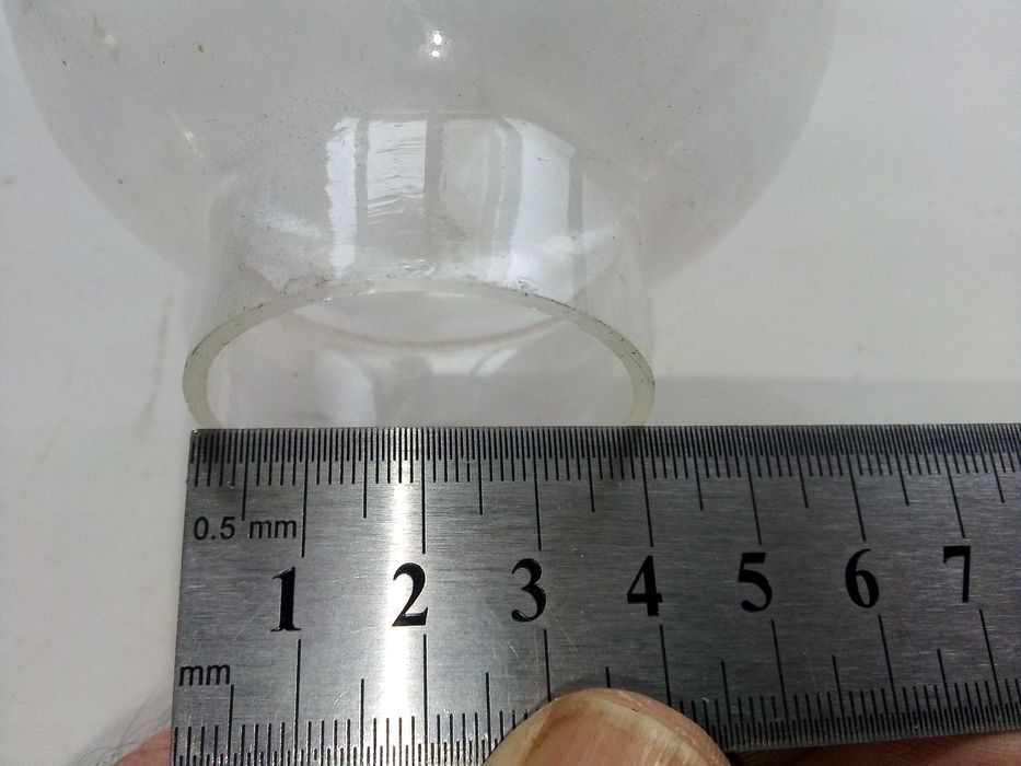 Стара газена лампа № 8 комплект със стъклото /шишето/