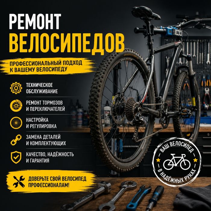 Ремонт велосипедов в ташкенте сеть веломастерских.