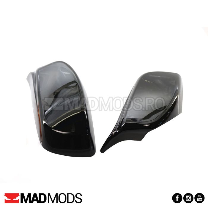 Set capace oglinzi M BMW Seria 5 6 E60 E61 E63 E64 NFL, Negru Lucios