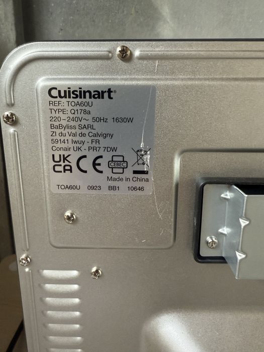 Фритюрник с горещ въздух Cuisinart Airfryer TOA60E 1630 W