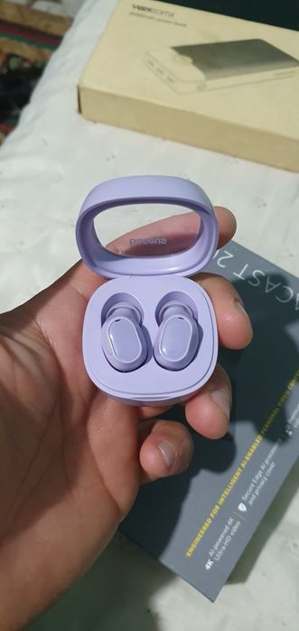 Căști wireless Băsescu mov