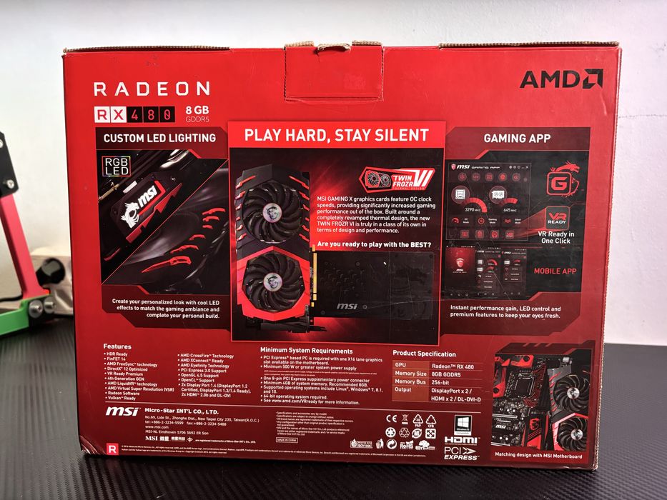 MSI Gaming X RX480 8 gb Twin Frozr VI RX 480