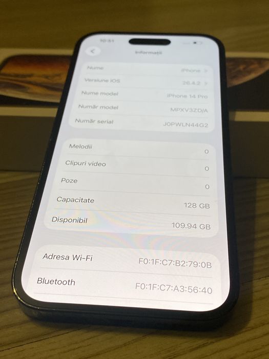 iPhone 14 PRO , 93 % Bateria