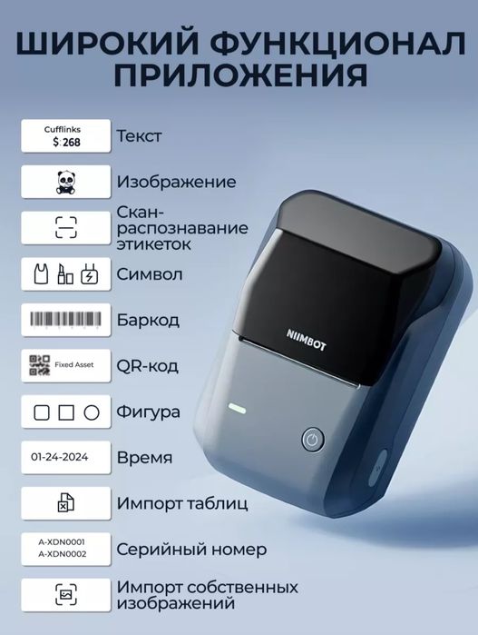 Мини принтер Niimbot B1