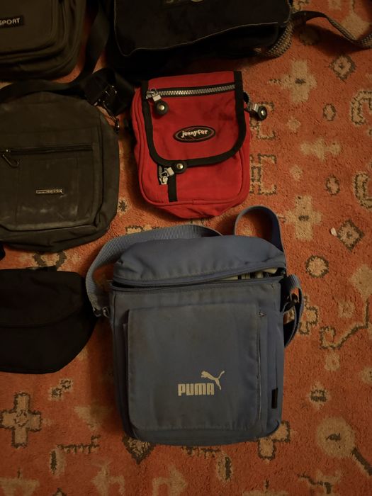 lot de borsete, puma albastra si alte modele sport etc