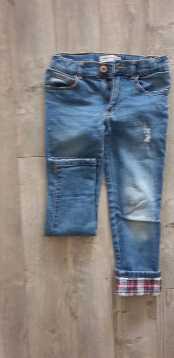 Дънки на ZARA KIDS за момиче, рокля без ръкав