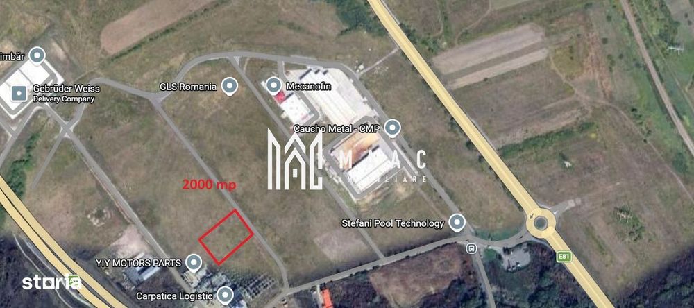 Teren industrial 2000 mp Autorizatie Selimbar Parc